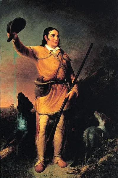 Portrait of David Crockett, by John Gadsby Chapman, oil on canvas. 1834.