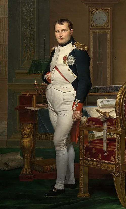 Jacques-Louis David's “The Emperor Napoleon in His Study at the Tuileries,” 1812. Courtesy of the National Gallery of Art.