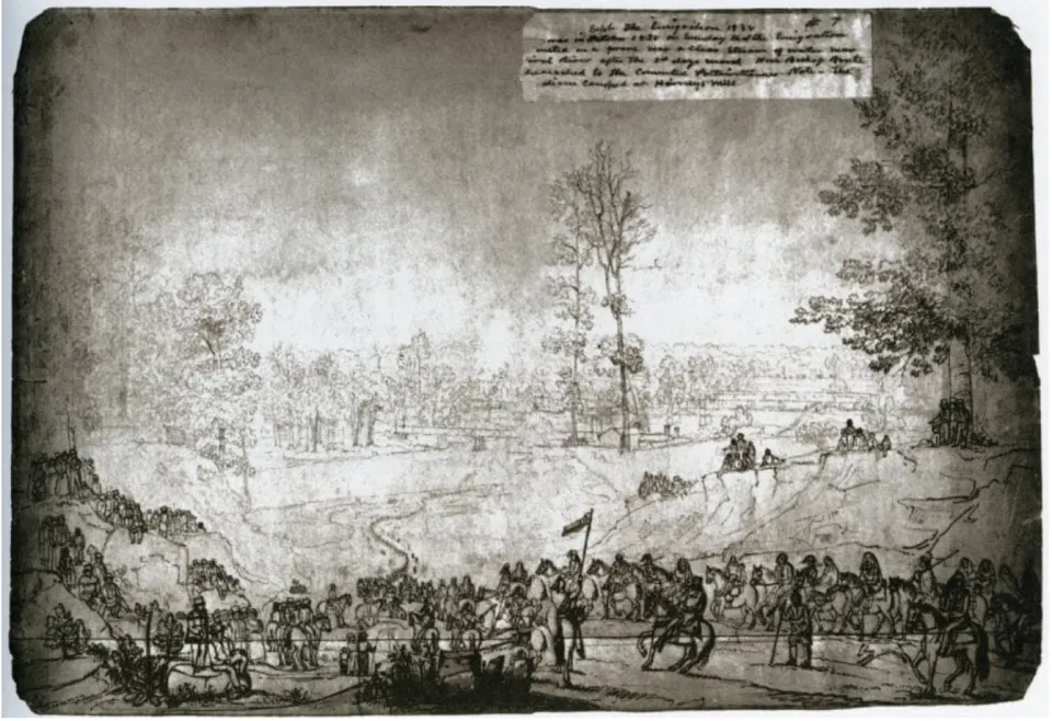 representation of the hardships the Potawatomi faced along the Trail of Death.