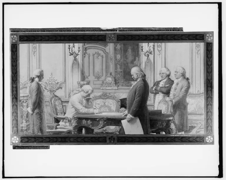 Signing of the Treaty of Alliance between France and America